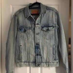 Levi’s Denim Jacket - Distressed Patchwork - Reworked Style - Size M - NWOT